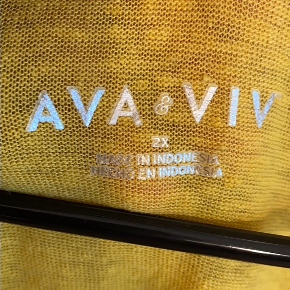 Women’s shirt Ava & Viv size 2X - Picture 2 of 5